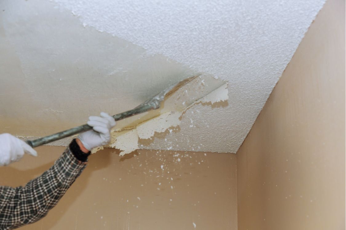 Ceiling scraping results